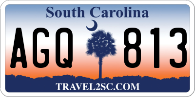 SC license plate AGQ813