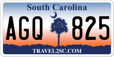 SC license plate AGQ825
