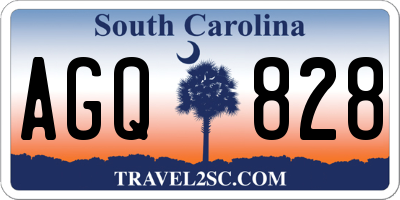 SC license plate AGQ828
