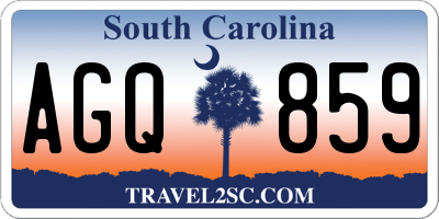 SC license plate AGQ859