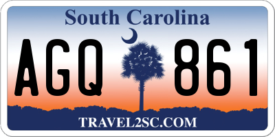 SC license plate AGQ861