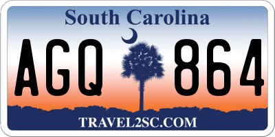 SC license plate AGQ864