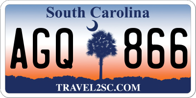 SC license plate AGQ866