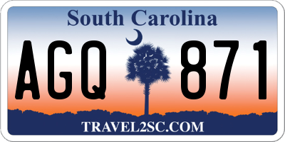 SC license plate AGQ871