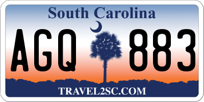 SC license plate AGQ883
