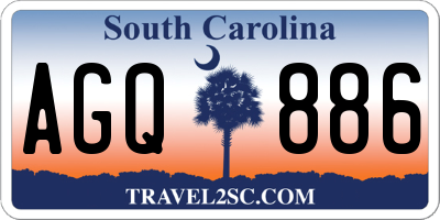 SC license plate AGQ886