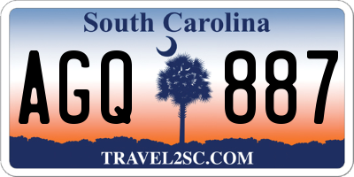 SC license plate AGQ887