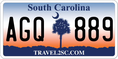 SC license plate AGQ889