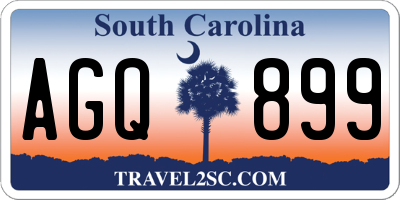 SC license plate AGQ899