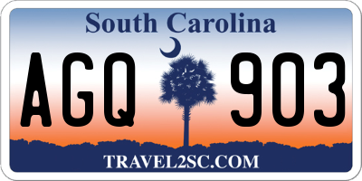 SC license plate AGQ903