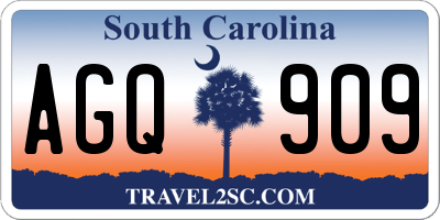 SC license plate AGQ909