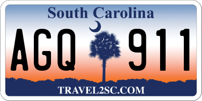 SC license plate AGQ911