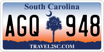 SC license plate AGQ948