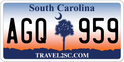 SC license plate AGQ959