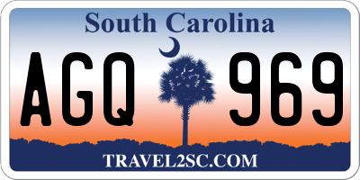 SC license plate AGQ969