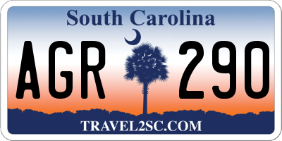 SC license plate AGR290