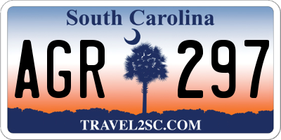 SC license plate AGR297