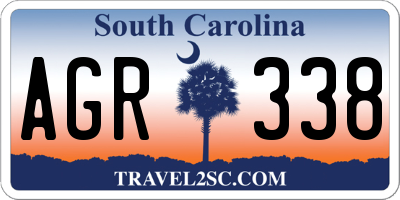 SC license plate AGR338