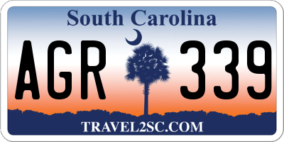 SC license plate AGR339