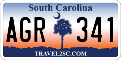 SC license plate AGR341