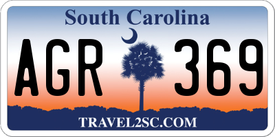 SC license plate AGR369