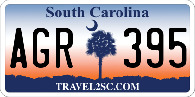 SC license plate AGR395