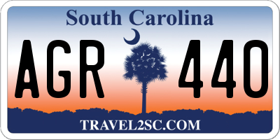 SC license plate AGR440