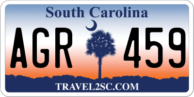 SC license plate AGR459