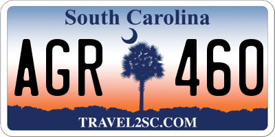 SC license plate AGR460