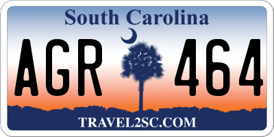 SC license plate AGR464