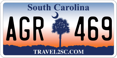 SC license plate AGR469