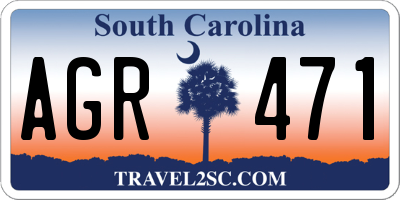 SC license plate AGR471