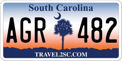SC license plate AGR482