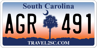 SC license plate AGR491
