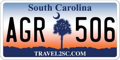 SC license plate AGR506