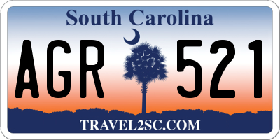 SC license plate AGR521