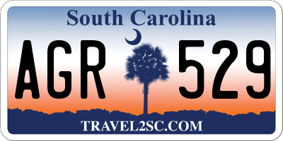 SC license plate AGR529