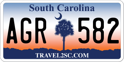 SC license plate AGR582