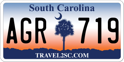 SC license plate AGR719