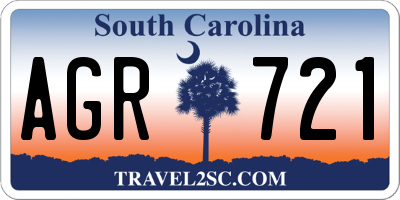 SC license plate AGR721