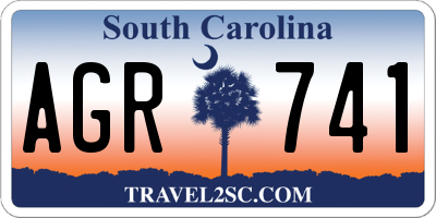 SC license plate AGR741