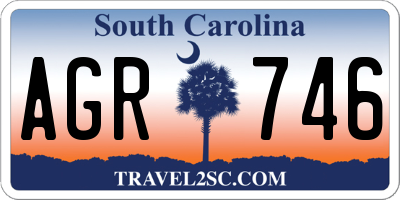 SC license plate AGR746