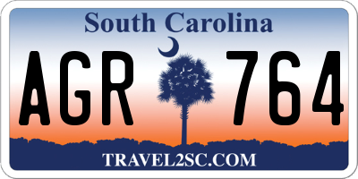 SC license plate AGR764
