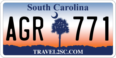 SC license plate AGR771