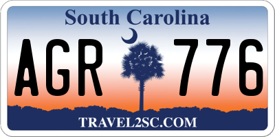 SC license plate AGR776