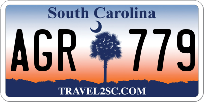 SC license plate AGR779