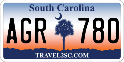 SC license plate AGR780