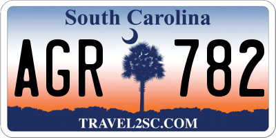 SC license plate AGR782