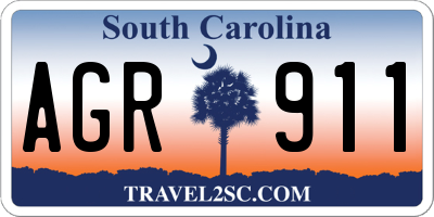 SC license plate AGR911