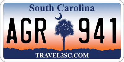 SC license plate AGR941